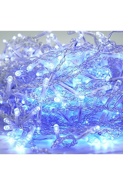 Teo Yoto Christmas Installation, Fringe/Tartles Type, 12 m, 300 LEDs, 1.5 m Extension Cord, 8 Light Effects