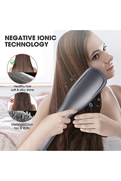 Bakhoor BoSidin Professional 3:1 Hair Dryer Brush 1200w Hot Ceramic Blow Hair Dryer Straightener Brush & Styler