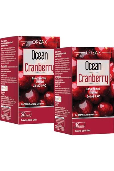 Ocean Cranberry Turna Yemişi Ekstresi 36 mg Pac 30 Kapsül 2 Adet