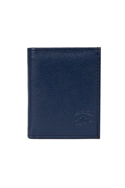 Newish Polo Men's Navy Blue Coin Holder Card Holder and Wallet