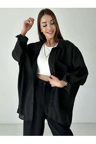 ribana New Season Women's Off Shoulder Oversize Comfortable Fit Shirt