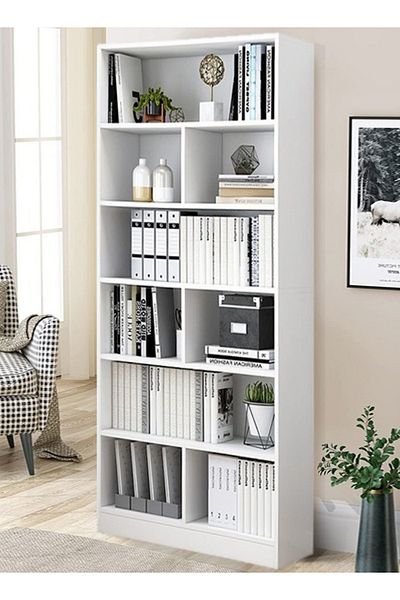 Raffine 5-tier adjustable storage bookcase for home, bedroom, and living room 60x24x180 cm