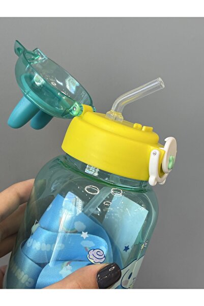 synshop My Melody Melodi Cute Rabbit Eared Pink Water Bottle Flask Girl School Water Bottle 600 ml