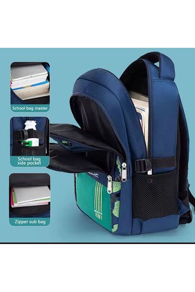 QUEVİLİY Nasa Astronaut Figured Men's School Backpack First School
