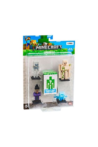 Genel Markalar Kız Çocuk Oyuncak PMI MC2040 Minecraft 3D Figür Toppeez 5li Se...