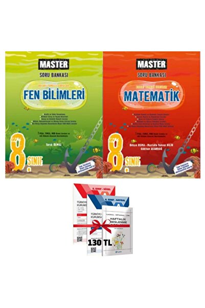 Okyanus Yayınları 2026 Yeni LGS 8 Sınıf Master Matematik- Fen Soru 2 li (Dene...