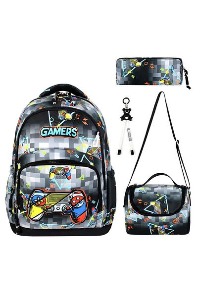 great bags Νέας σεζόν Αγόρια Παιδική Ορθοπεδική Αδιάβροχη Σχολή Δημοτικού Σακίδιο Πλάτης Θερμική Διατροφή + Θήκη για στυλό + Κλειδί