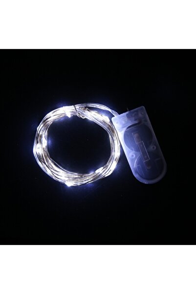 Teo Instalatie Craciun, 3 metri, 30 LED-uri, Alb Rece, cu baterii, fir cupru, liniar, interior/exterior,