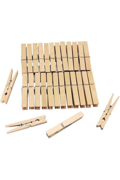 Generic مشابك تعليق الملابس الخشبية، 20 قطعة