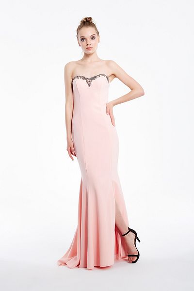 Skygo Long Powder Evening Dress