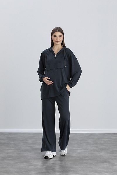LİYACA Stone Pregnant Tracksuit Set