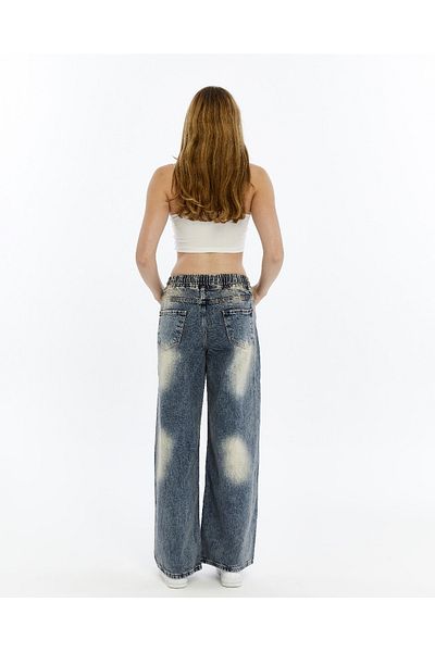 FİDAN FASHİON Fdn Elasticated Jeans Palazo