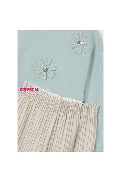 MAYORAL Pleated Pants and Sweatshirt Set