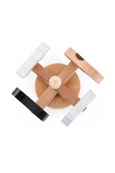 BALATOYZ Wooden Farm Animals Ferris Wheel