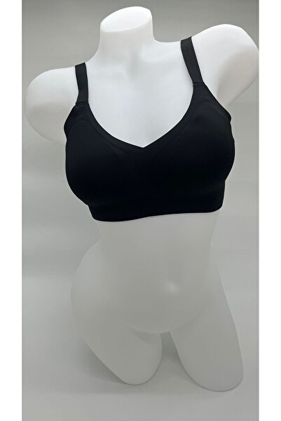 MİDİLİNA Seamless Lifting Black Bra