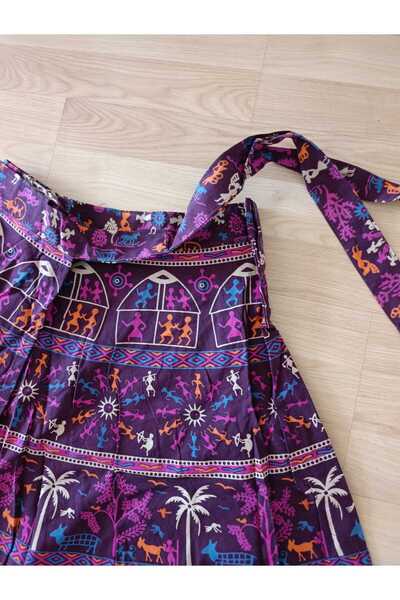 anne moda ankara Ethnic, Boem, 100% bumbac, Vopsea organică, Fusta lungă, înfășurată