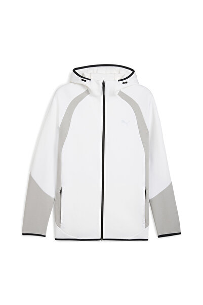 Puma Evostripe Fz Hoodie Dk Erkek Beyaz Günlük Stil Sweatshirt 68823102