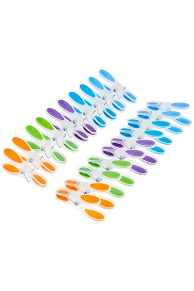 Generic Vileda Soft Pegs Clothespin, Soft Grip, Weather Resistant- Multiple C...