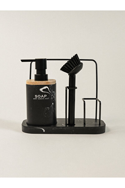 Minihol Cleen 3-комплект за сапун от полирезин (черен)