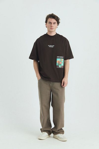 Saw Paradise Van Gogh Black Oversize Tshirt 4770