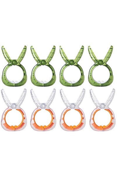 Generic مشابك مناشف الشاطئ من أزوني، 8 قطع، مشابك بلاستيكية لكراسي الشاطئ للم...