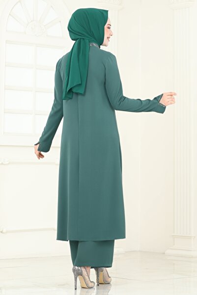 ModaMerve Taş Detaylı Tesettür Takım 5671EDF311-MS Mint