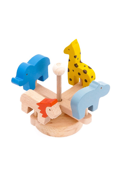 BALATOYZ Wooden Wild Animals Ferris Wheel