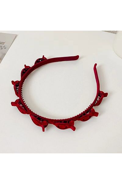 Teo Women's Hairband, Korean Style Hair Clip, Multilayer Textured Hair Accessory, 13 x