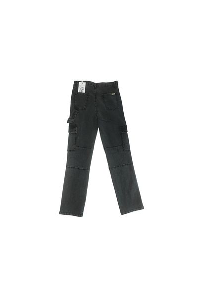 Eleysa High Waist Wide Leg Girls Cargo Pocket Jean Trousers
