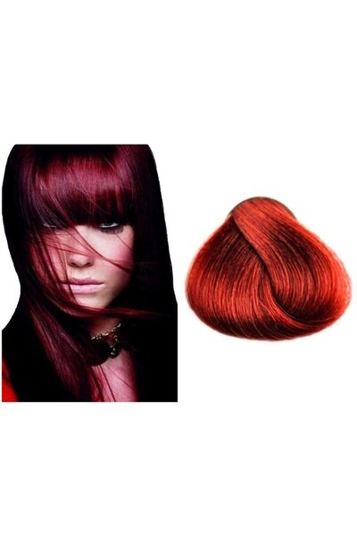 Fanola Vopsea de păr 7.66 Tehnică permanentă - Cremă colorantă blond roșu int...