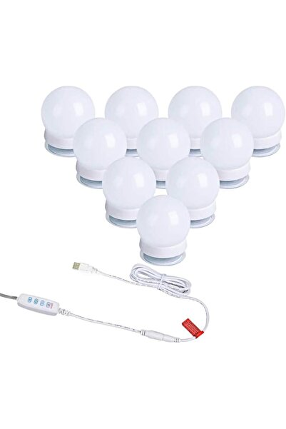 Generic مجموعة مصابيح مرآة الزينة LED على طراز هوليوود من Nyganmelloz مع 10 م...