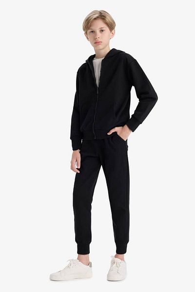DeFacto Σχολικό Jogger Μαύρο Παντελόνι για αγόρια K8846A6/BK81