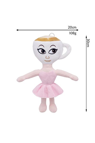 Flippy Italian Brainrot Soft Plush Toy, Flippy, Ballerina Cappuccina Model, Soft Toy for Children, Pink
