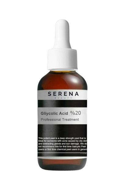 serena beauty 20% Glycolic Acid Serum – Skin Renewing Peeling Effect Serum - 50 ml - Chemical Peeling