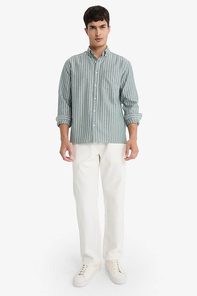 DeFacto Green Men's Shirt E7840Ax/Gn1155