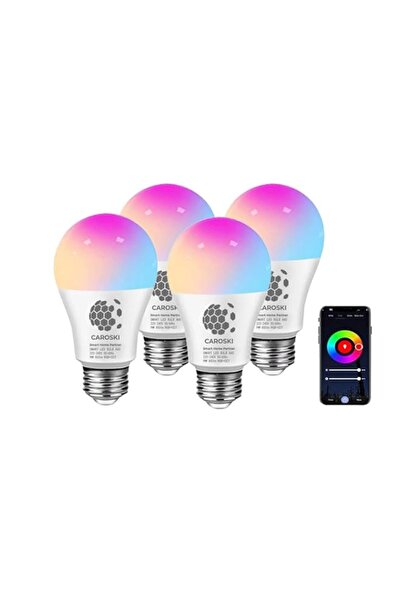 Generic WIFI Smart Bulb 9W Smart Wi-Fi Light Bulb Pack of 4 LED Switchbot Col...