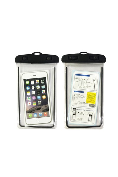 Teo Underwater Zip Waterproof Case, Snowproof, Universal, Waterproof, with Drawstring, for phone or d