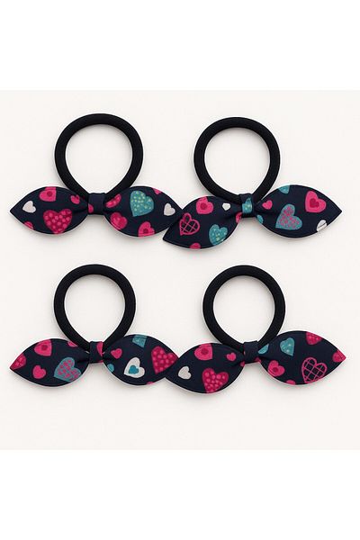 SeaBubbles Rabbit Ear Elastic Buckle 4 Pieces Standard Dark Blue