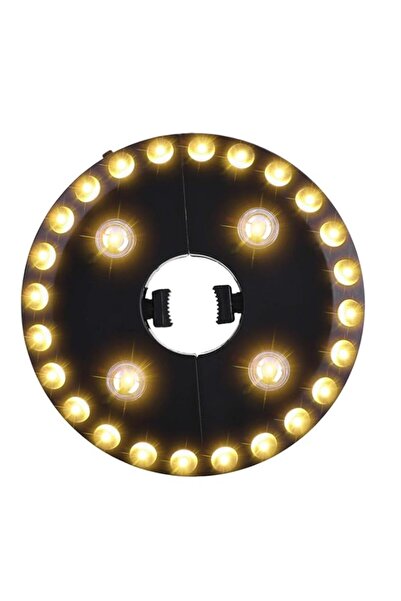 Generic مصباح مظلة فناء أبيض دافئ من OYOCO مزود بثلاثة أوضاع سطوع لاسلكية و28...