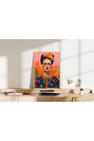 POSTER Güçlü Kadın Sanatı | Frida Kahlo Posteri/Çerçevesiz - 50x70