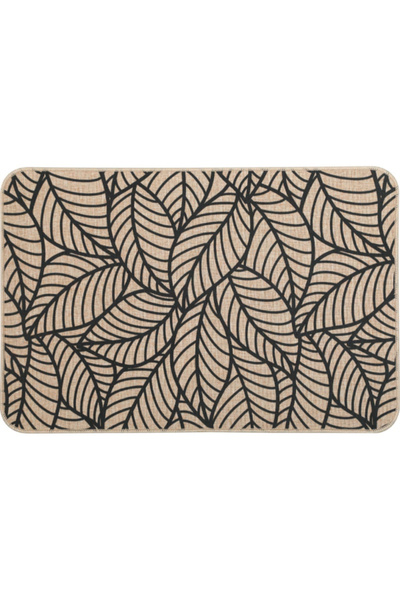 Luance سجادة مطبخ مستطيلة مطبوعة بأوراق الغابة مقاس 40 × 60 سم