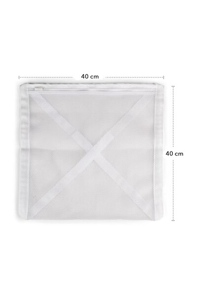 Teo Shoe Washing Bag, , Large Size, for Washing Machine, 40x40x1 cm, White