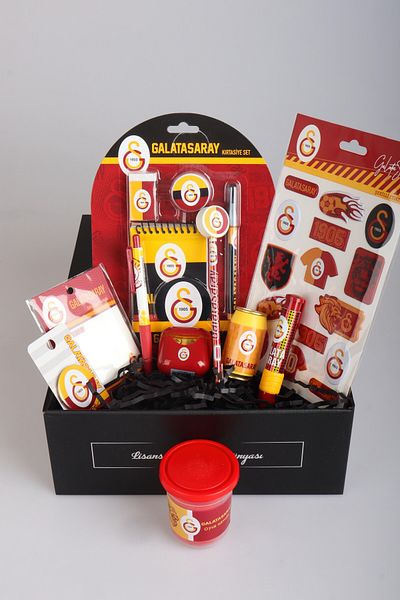 Galatasaray Dekomus Gift Box Special Boxed "Leon's Power" Stationery Set Post-It,3D Sticker,Pointed Calendar