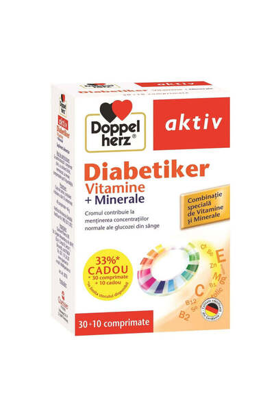 Other Diabetiker Vitamine + Minerale, 30 Comprimate + 10 Comprimate Gratis, D...