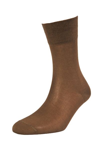 OEM Men's elegant mercerized cotton socks, khaki, 43-46