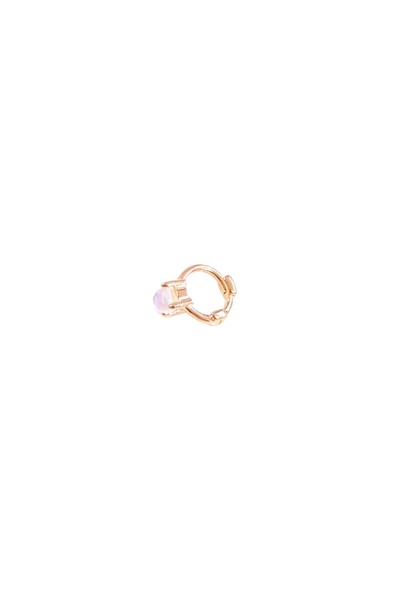 Güler Yüzlü Silver YANAR DÖNER HALKA GÜMÜŞ TRAGUS PIERCING - ROSE BAKIR
