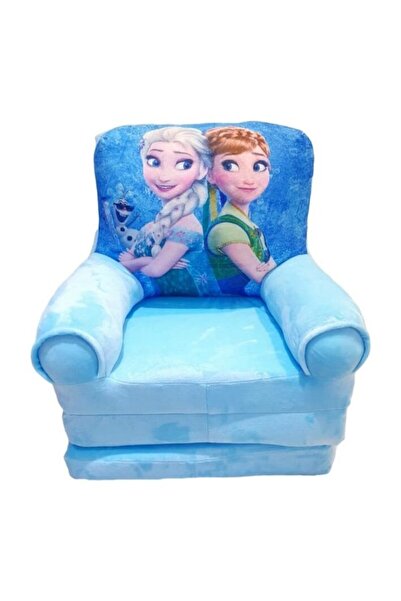 MASHASHOP Extendable Armchair for Kids, Frozen, Ana and Elsa, 3 Panels, Multicolor, 160 cm