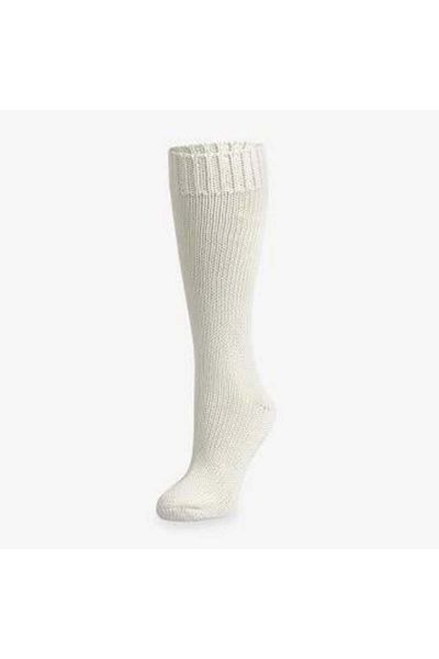 Minim Women's Laptop Wool Socks Cream