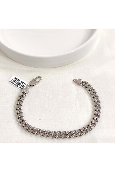 Güler Yüzlü Silver XUPING سوار غورمي بتفاصيل ليزر 6 ملم أبيض 20 سم