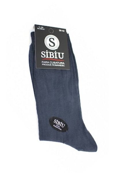 OEM Șosete bărbătești din bumbac, set de 5 perechi, fără cusături, mărimea 43-46, gri închis